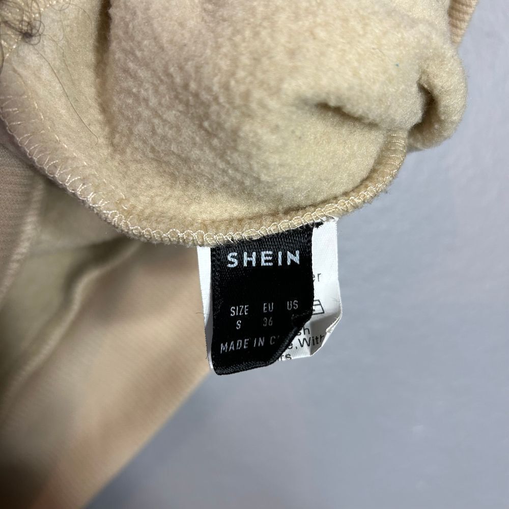 SHEIN California Adventure Life Los Angeles Vintage Car Graphic Hoodie Cream S - Picture 5 of 6